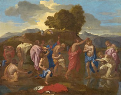 The Baptism of Christ, 1641-42 by Nicolas Poussin